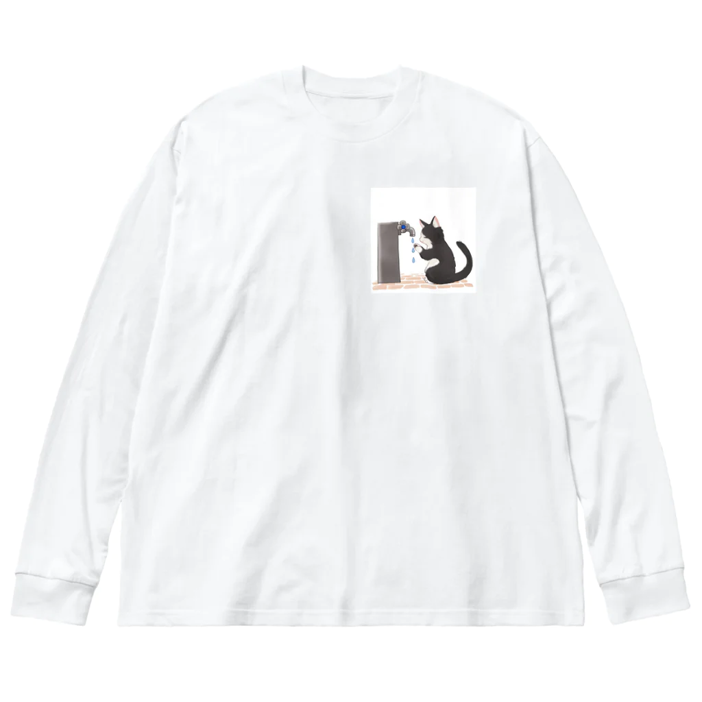 #保護猫カフェひだまり号のひだまり＆ぽんず Big Long Sleeve T-Shirt