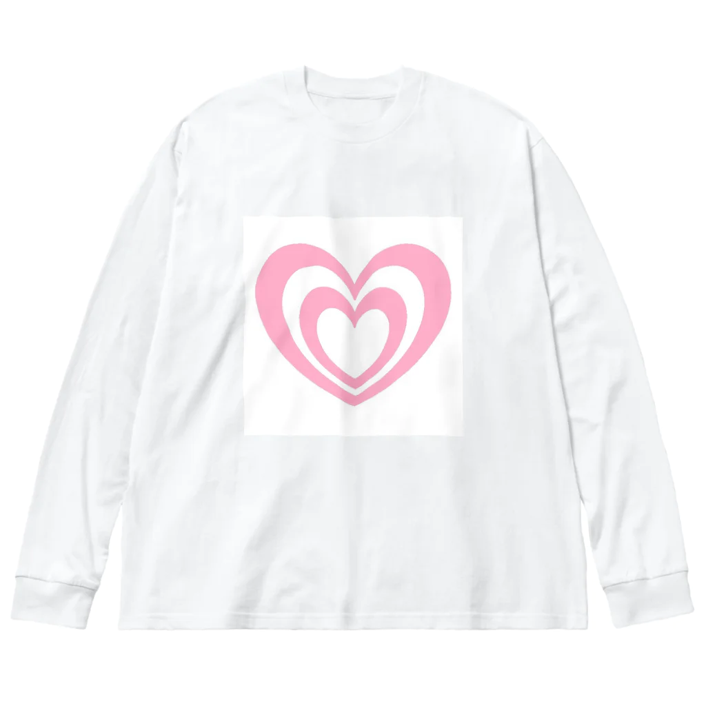 オパロタスン☆のピンクハート☆ Big Long Sleeve T-Shirt