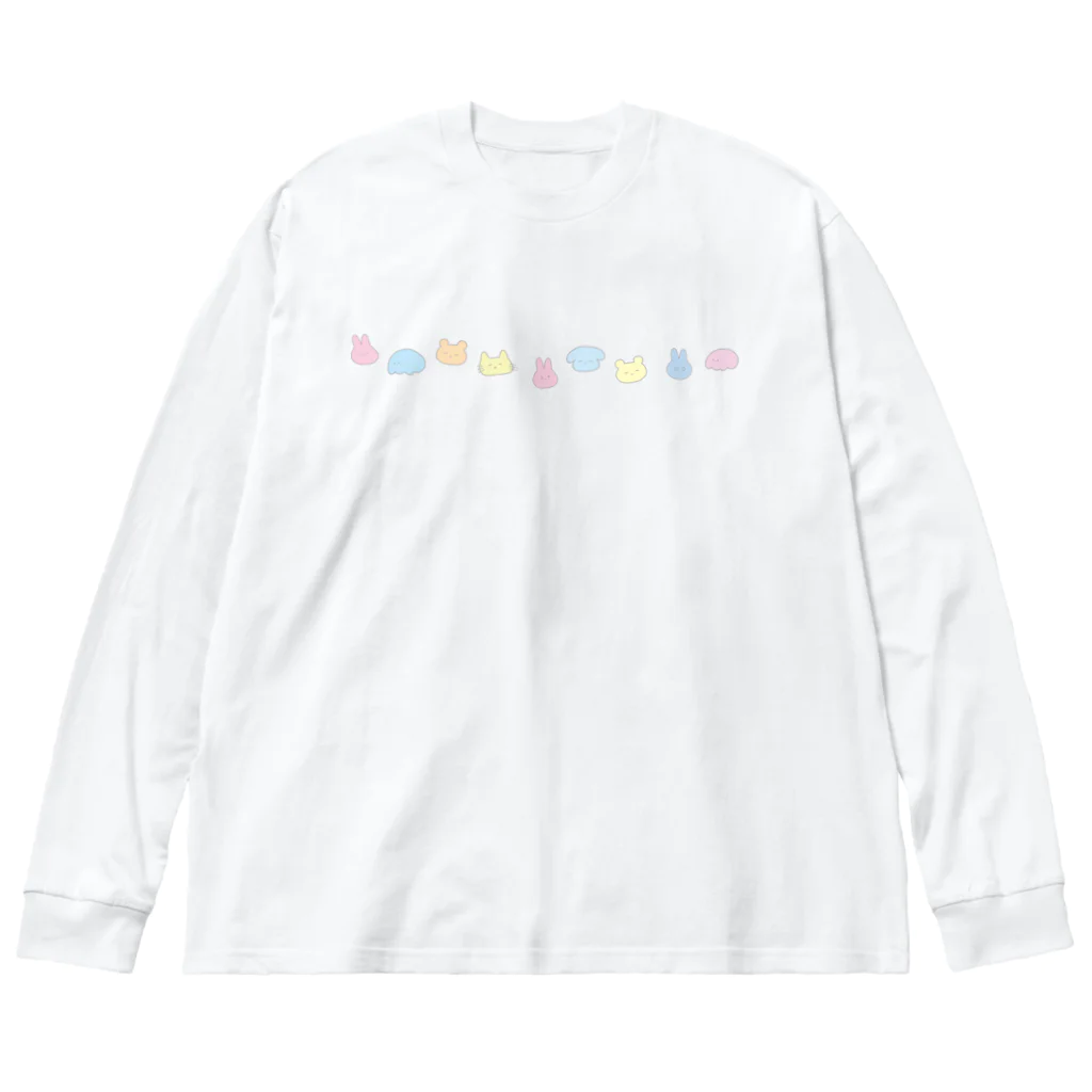 春乃のゆるいどうぶつたち ビッグシルエットロングスリーブTシャツ