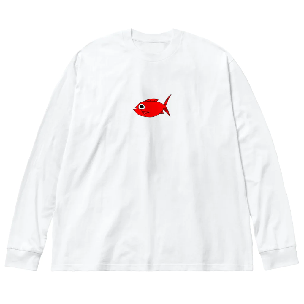 SEA CRAZY 海が大好きな仲間たちの三宅のキンメちゃん Big Long Sleeve T-Shirt