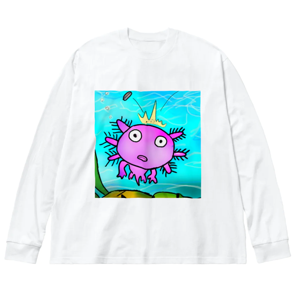 みぅ福島のユルいウーパールーパー　第2 Big Long Sleeve T-Shirt