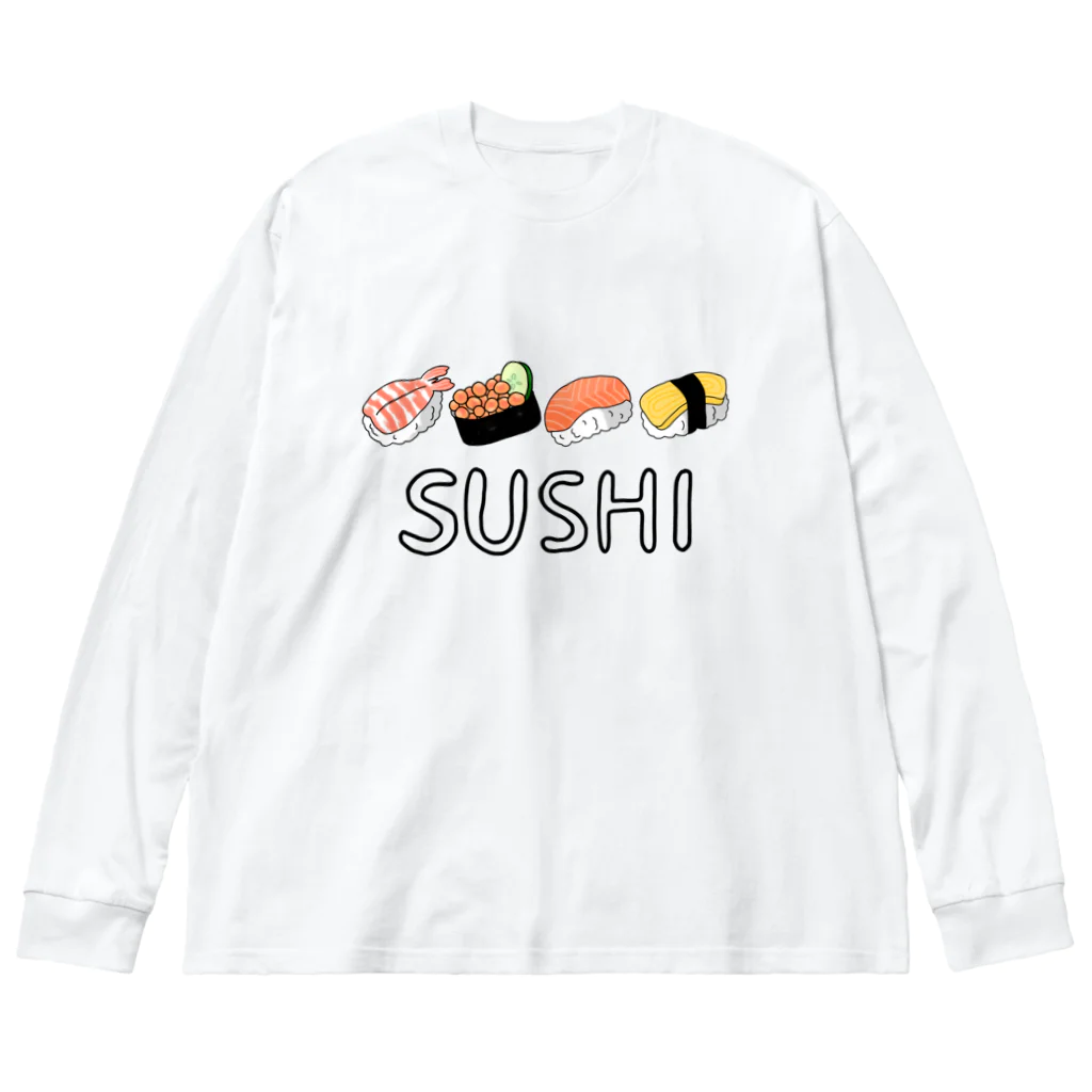 Sugar Ginger CookieのSUSHI. ビッグシルエットロングスリーブTシャツ