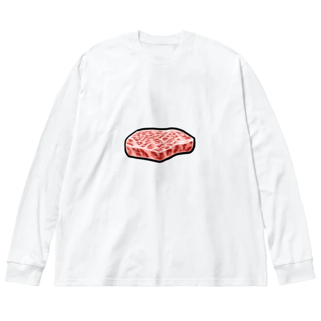 夏のどんぶり(ドンブリ)　ブラザーズ【ドンブラ】のお肉 ビッグシルエットロングスリーブTシャツ