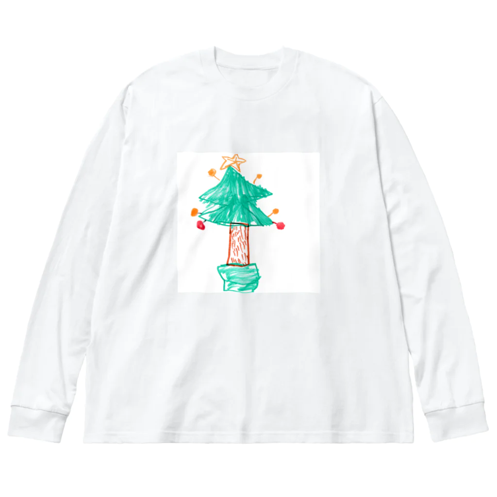 カラフルなすげー店のクリスマスツリー Big Long Sleeve T-Shirt