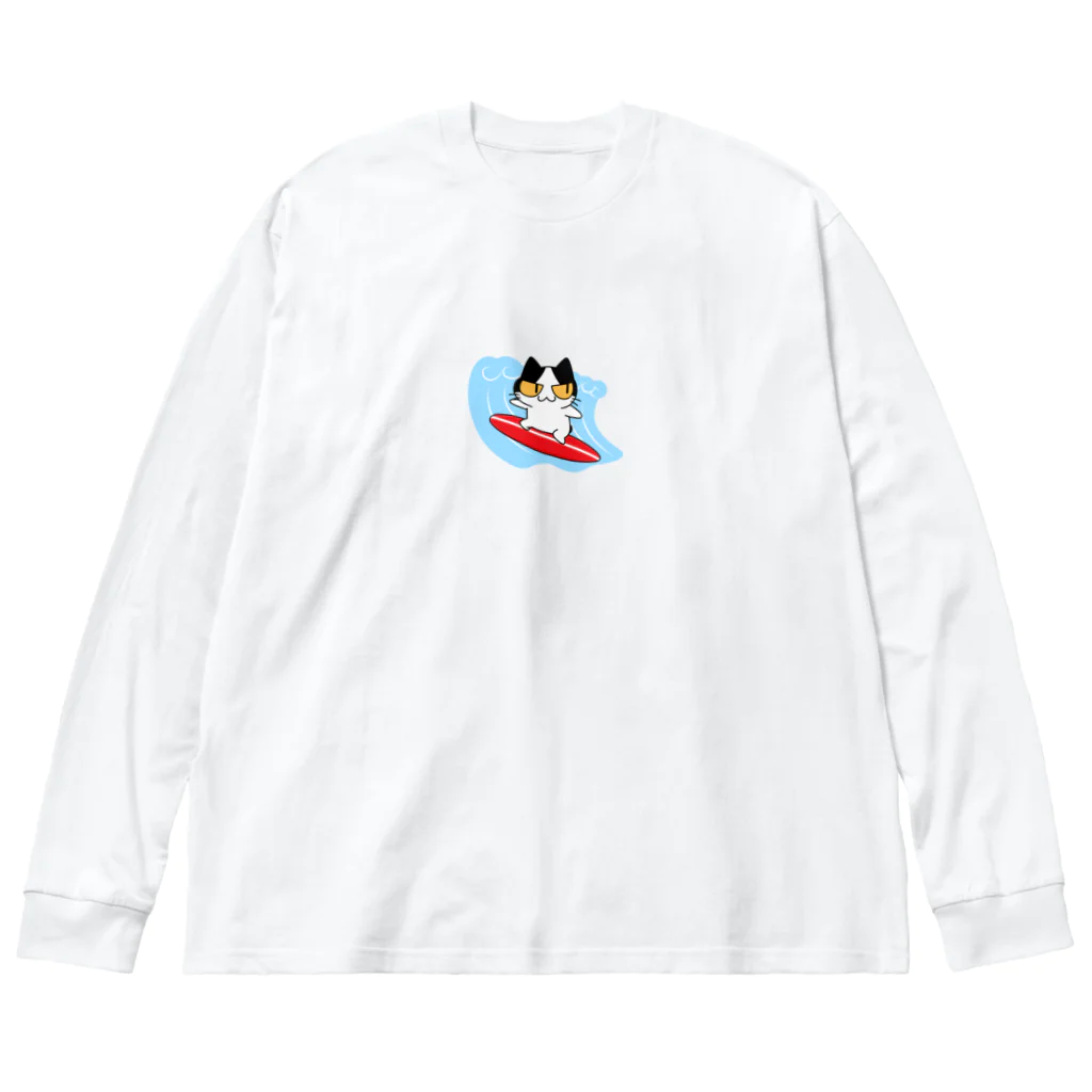 アクセルスタイルのねこサーフィン Big Long Sleeve T-Shirt