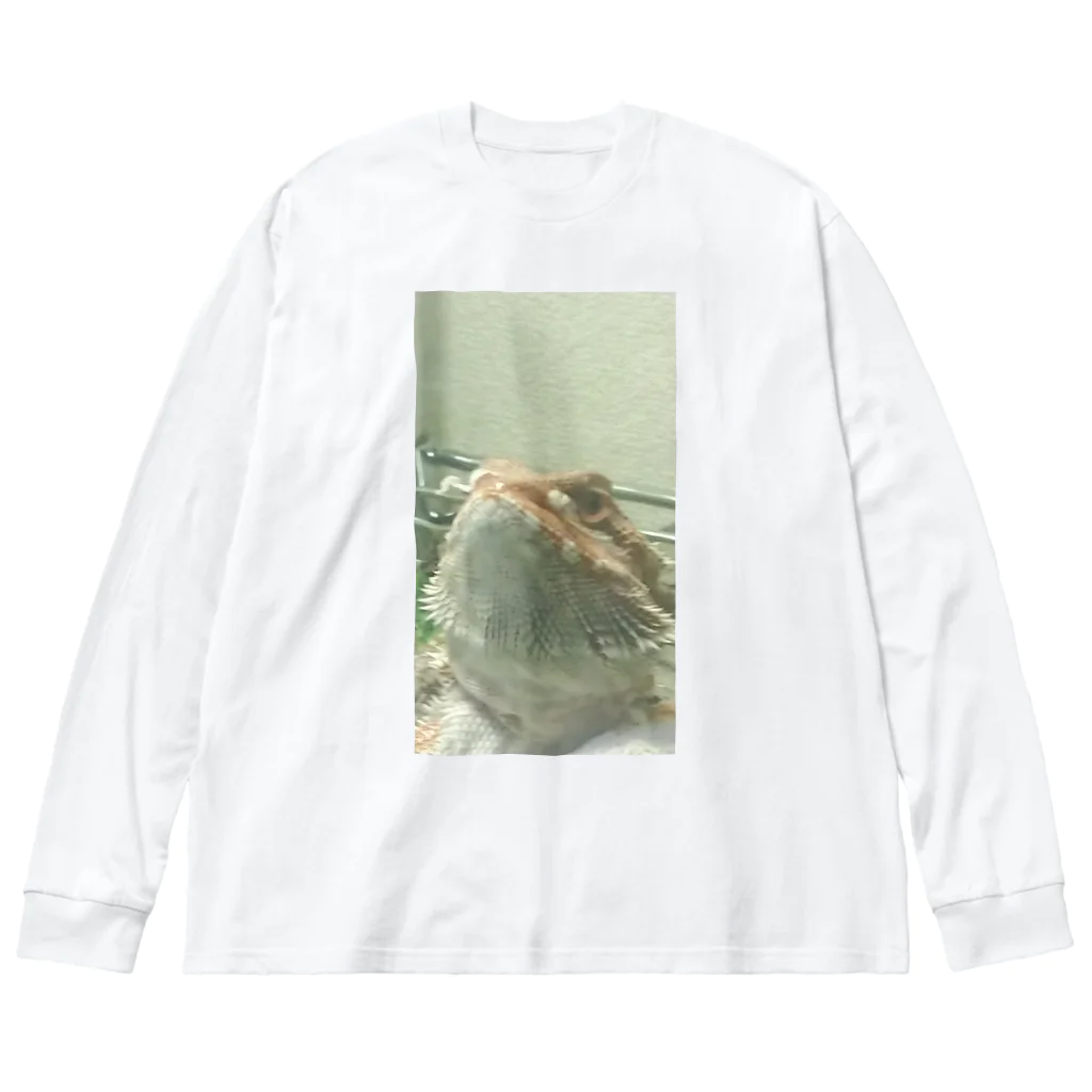 たぬ屋 うちの子多め。のフトアゴふぁぷたん。はなえのき。 Big Long Sleeve T-Shirt