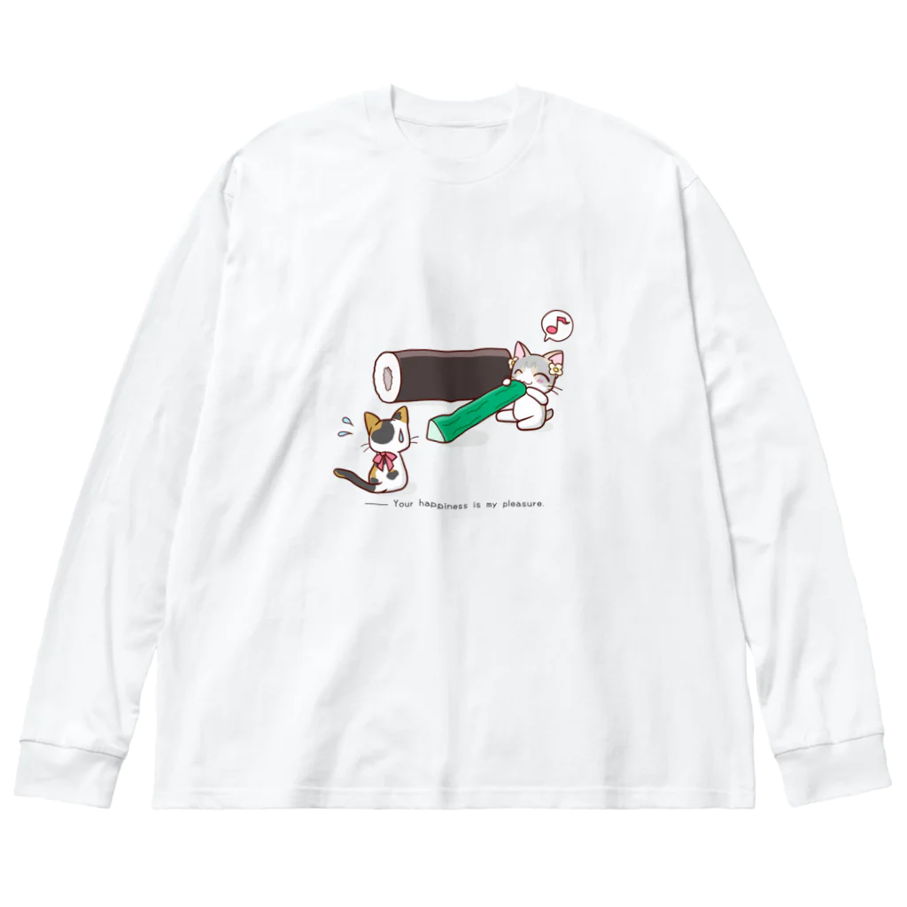 はちわれくりーむのきゅうり取れちゃった〜かっぱ巻き〜寿司 Big Long Sleeve T-Shirt