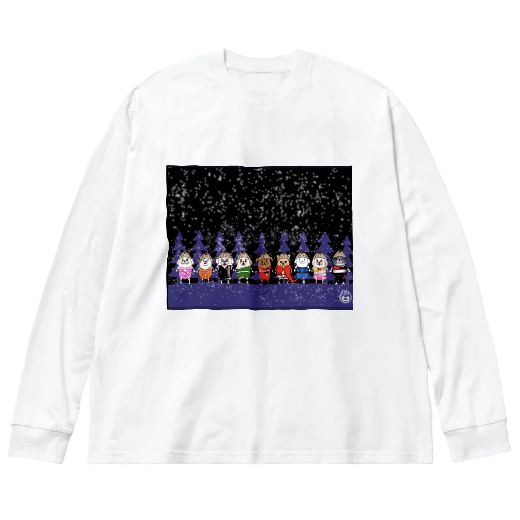 長与 千種 Chigusa Nagayoのマーベルドッグス笠地蔵 Big Long Sleeve T-Shirt