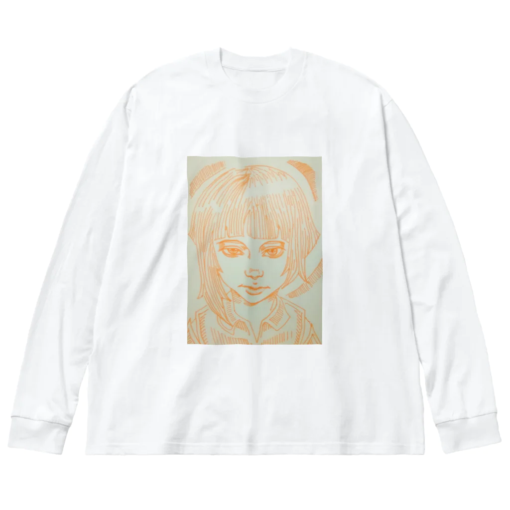 私ノ私　の美人画シリーズ Big Long Sleeve T-Shirt