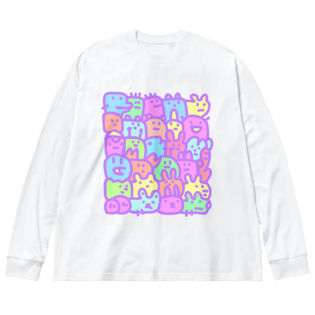 Msto_market a.k.a.ゆるゆる亭のすし詰めくん ビッグシルエットロングスリーブTシャツ