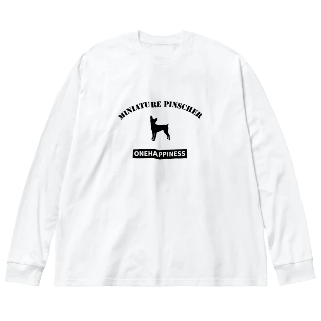 onehappinessのONEHAPPINESS　ミニチュアピンシャー ビッグシルエットロングスリーブTシャツ