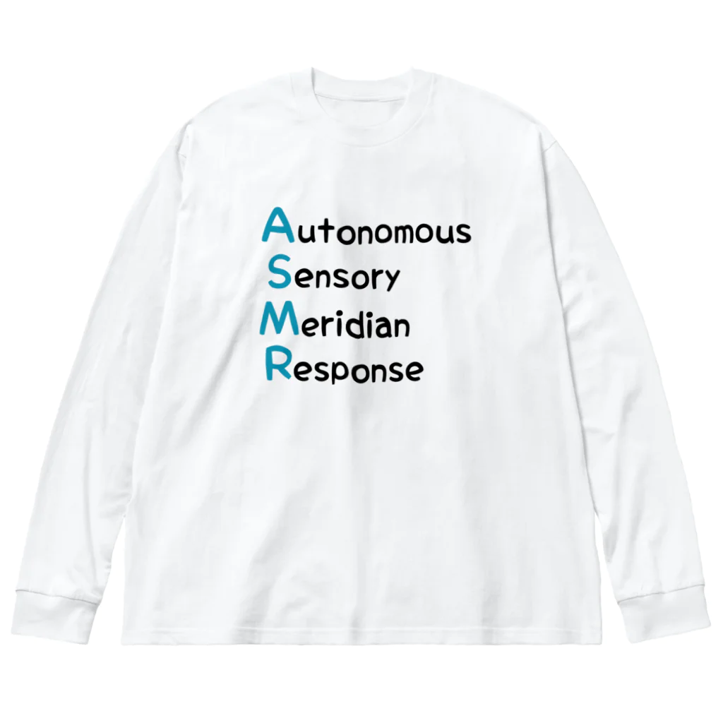 KANAZAWAのASMR「Autonomous Sensory Meridian Response」 ビッグシルエットロングスリーブTシャツ