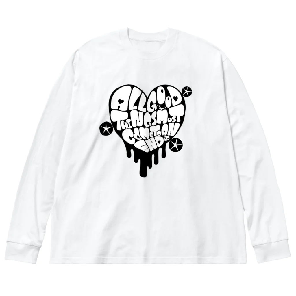 ぱにまる屋のドロドロハート Big Long Sleeve T-Shirt