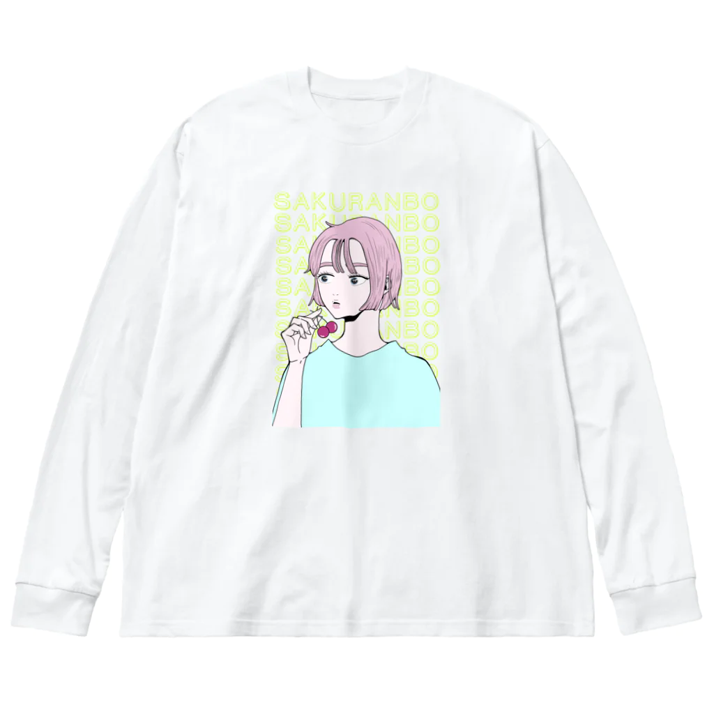 tillit.tokyoのチェリーちゃん ビッグシルエットロングスリーブTシャツ