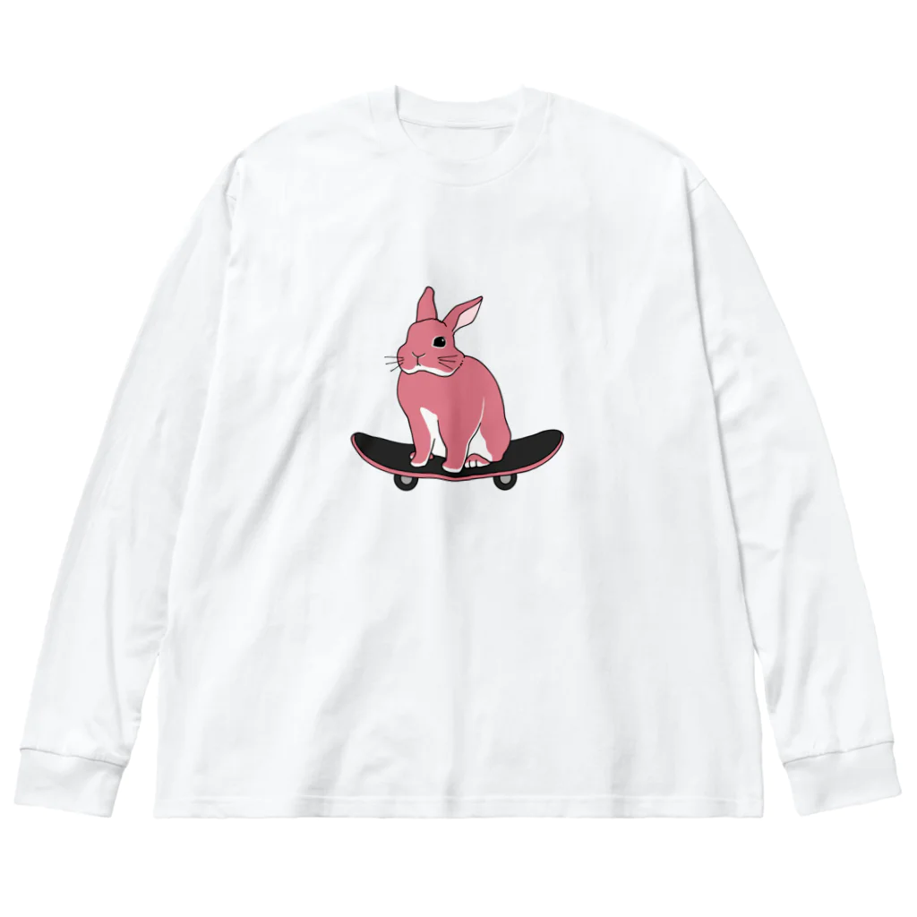 usaokotsumiのスケボーうさぎ Big Long Sleeve T-Shirt