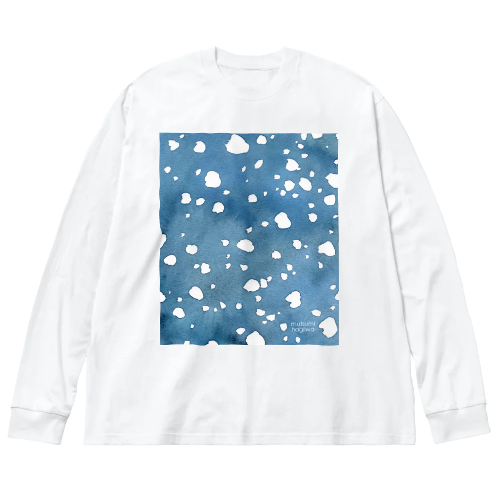 萩岩睦美のグッズショップのビッグシルエット長そでT　雪夜 Big Long Sleeve T-Shirt