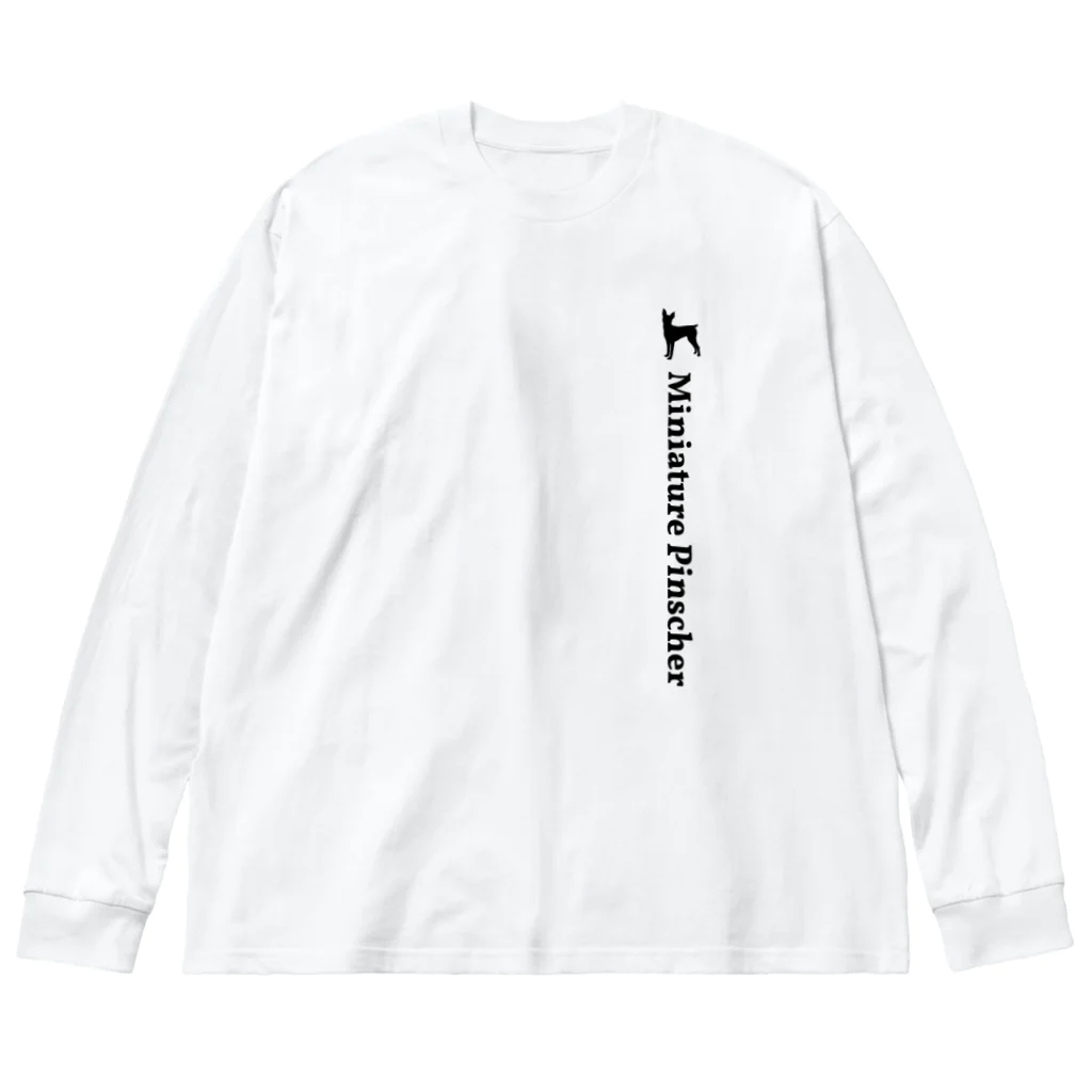 onehappinessのミニチュアピンシャー Big Long Sleeve T-Shirt