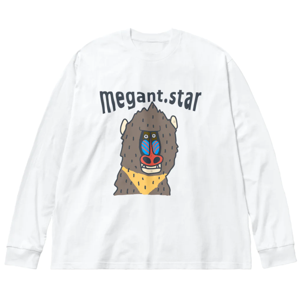 レオンプラスのお店【メガスタファーム ver.】のまんどりる Big Long Sleeve T-Shirt