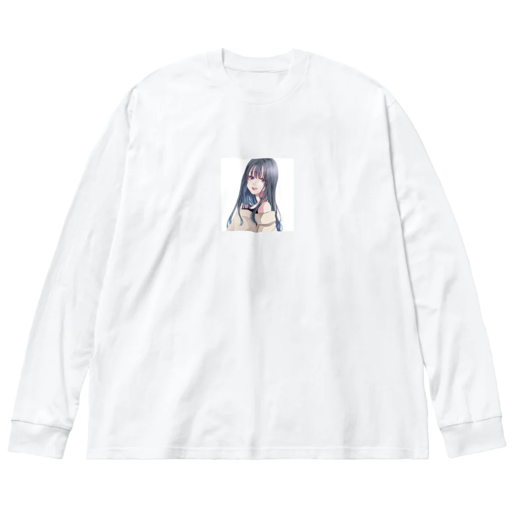 SAKURA スタイルの黒髪ロング女子 Big Long Sleeve T-Shirt