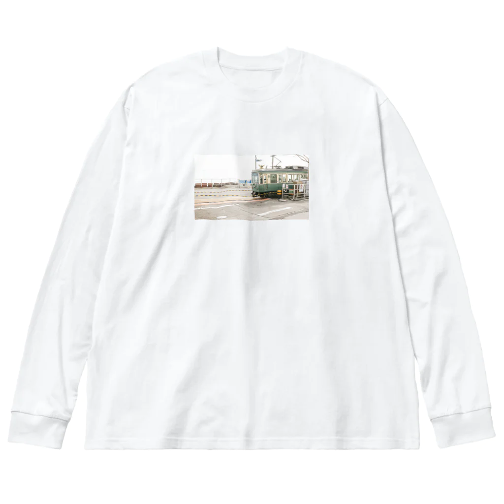 SAKURA スタイルの江ノ電 Big Long Sleeve T-Shirt