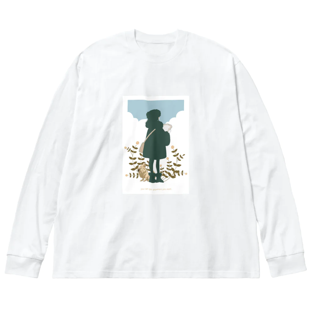 Pretty! showcase@SUZURI/まつもとめいこのyou can go anywhere you want. Big Long Sleeve T-Shirt