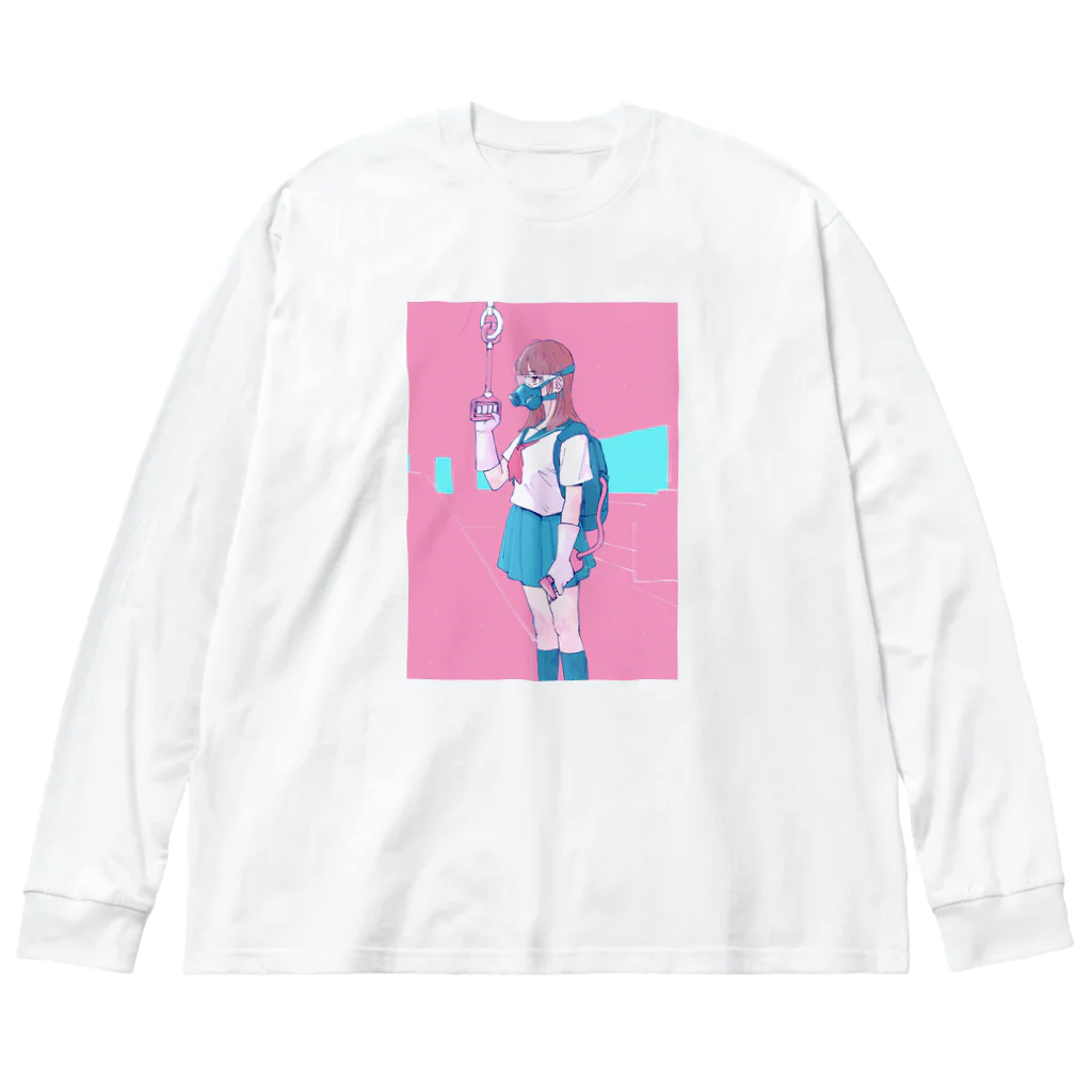 Tokuma Strangeの対コロナ女子高生 ビッグシルエットロングスリーブTシャツ