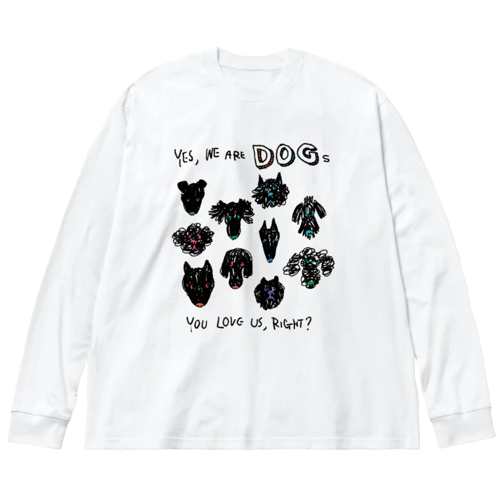 mya-mya=MIYA JUNKO's shop 02のYou love us, right? ビッグシルエットロングスリーブTシャツ