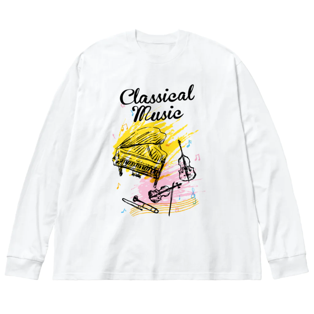 DRIPPEDのClassical Music-クラシックミュージック- ビッグシルエットロングスリーブTシャツ