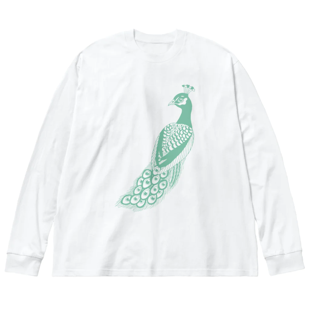 KANAT  LAMHITAの孔雀 ビッグシルエットロングスリーブTシャツ