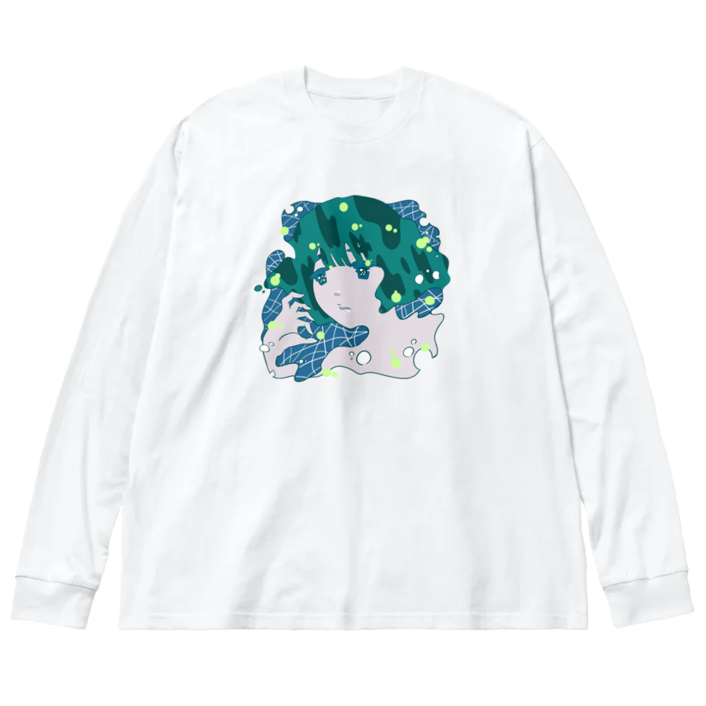 tillit.tokyoの深海のプラムちゃん Big Long Sleeve T-Shirt