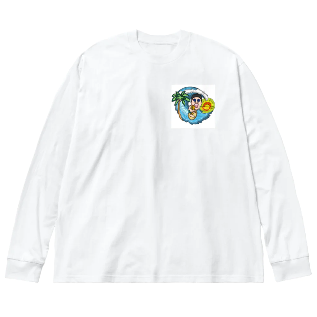 【モッパン】山田ごはん。の山田ごはん　サーファー編 ビッグシルエットロングスリーブTシャツ