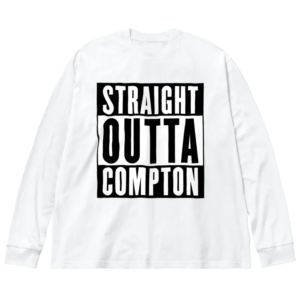 DRIPPEDのSTRAIGHT OUTTA COMPTON- ストレイト・アウタ・コンプトン- ビッグシルエットロングスリーブTシャツ