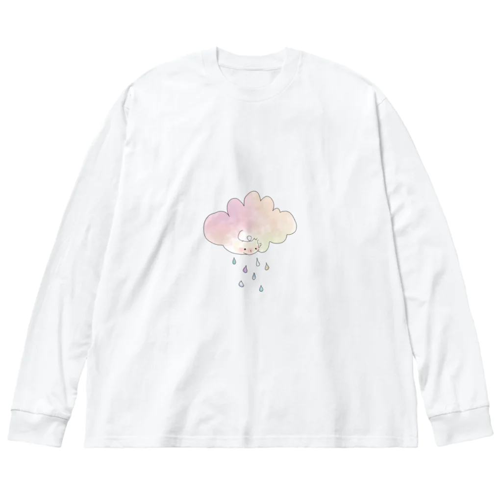 たゆたるのrainrain ビッグシルエットロングスリーブTシャツ