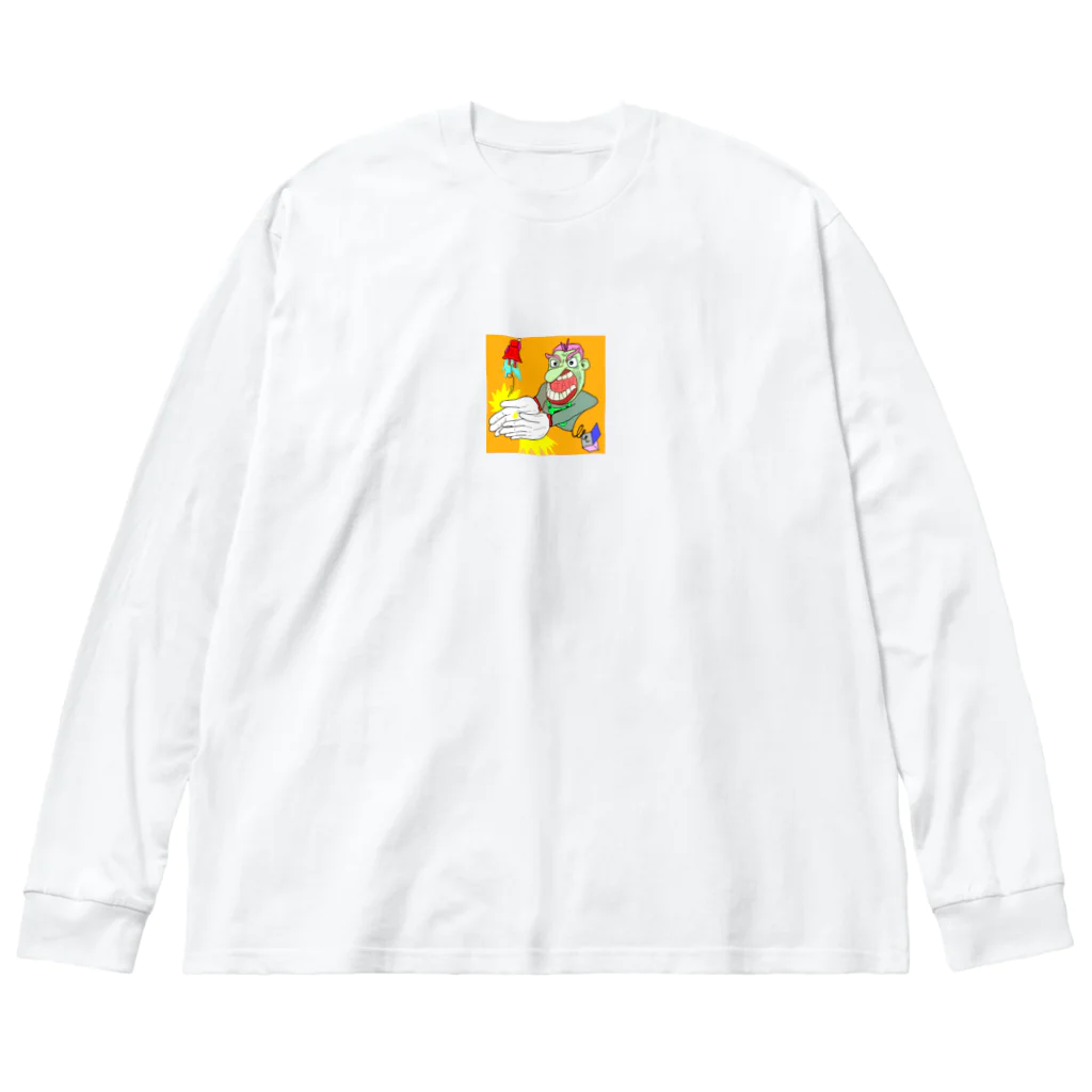 Taco Allergy のアメリカンジョークさん ビッグシルエットロングスリーブTシャツ