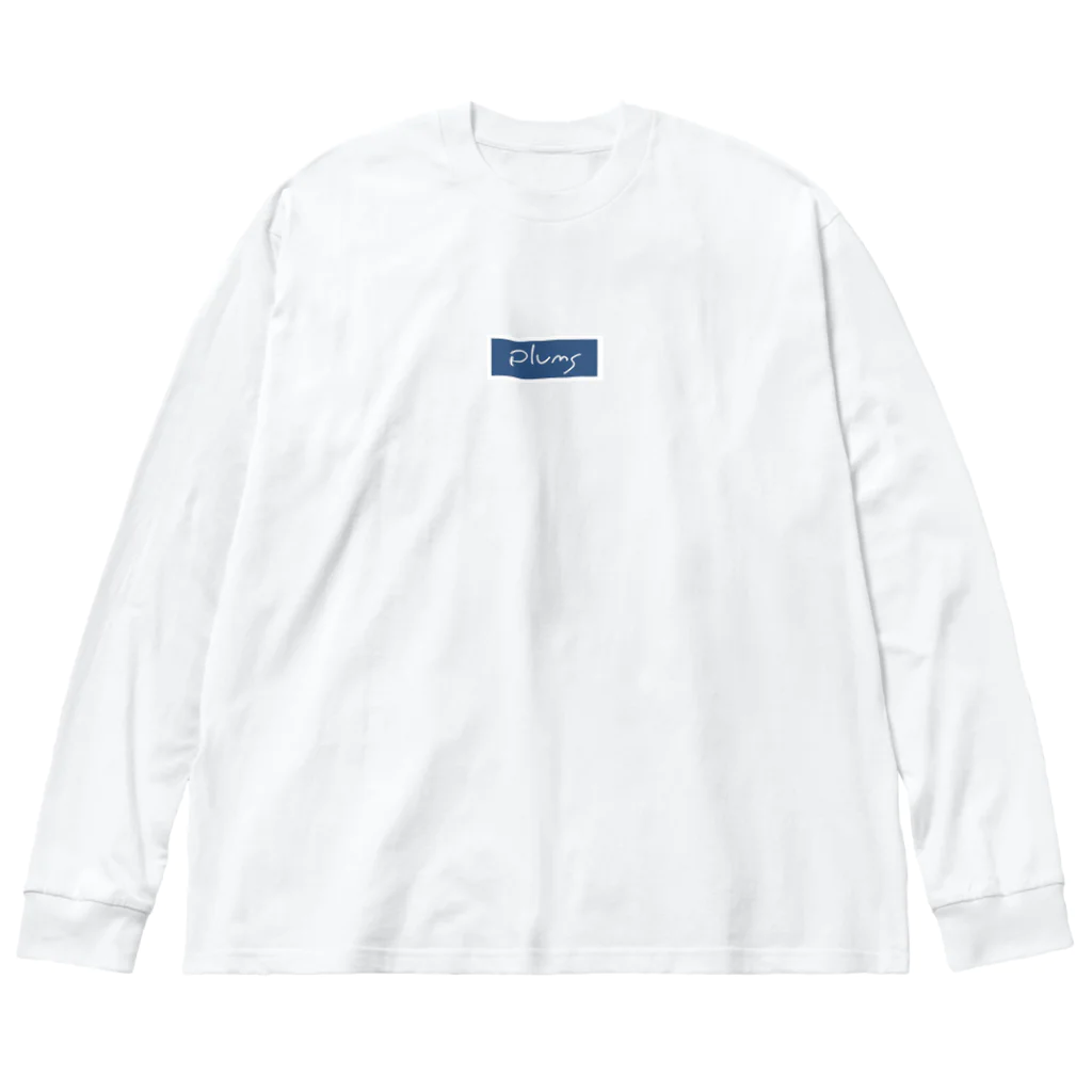 plums GOODSのplums 青ロゴ Big Long Sleeve T-Shirt