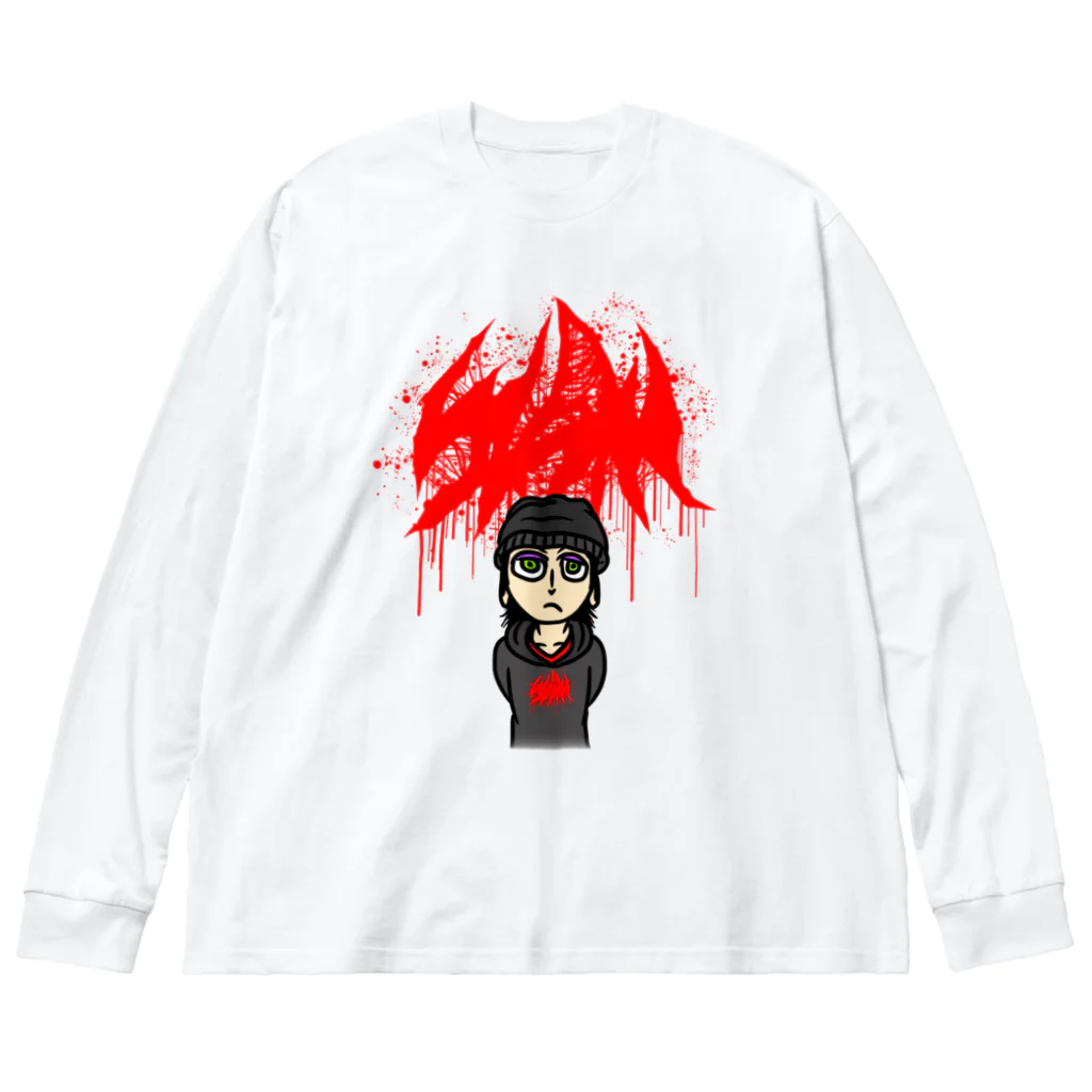 HachijuhachiのSLAM BOY Big Long Sleeve T-Shirt