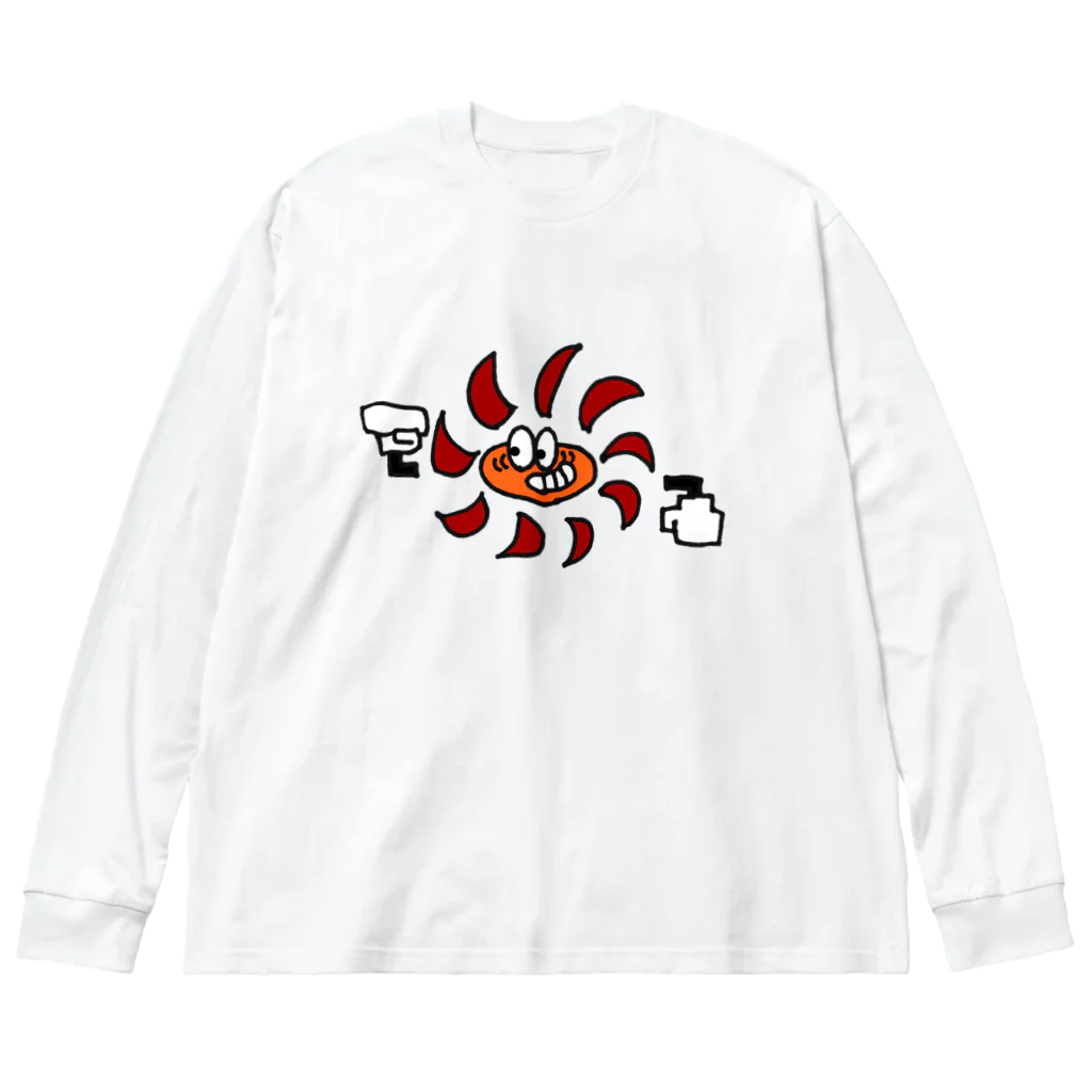 深夜サイクルのたいようくん ビッグシルエットロングスリーブTシャツ