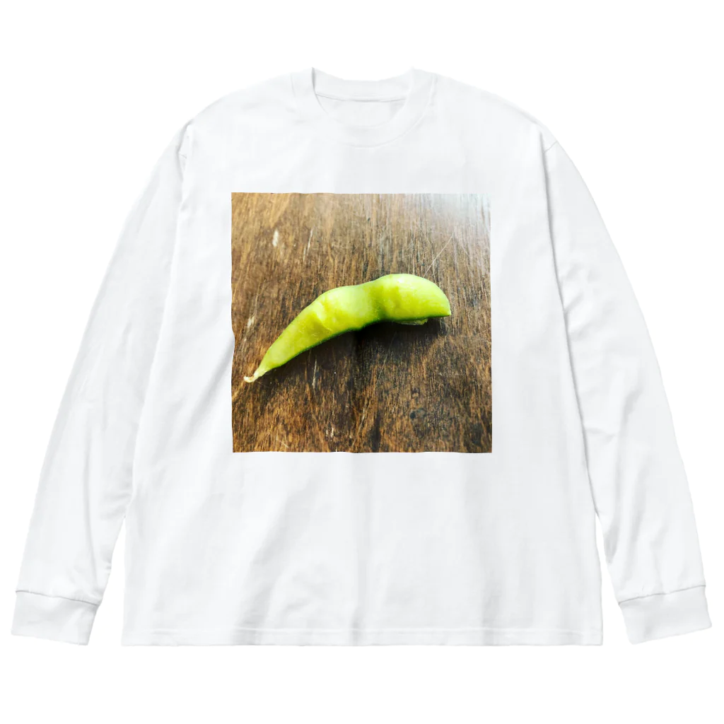 「お白湯」のGreen soybeans Big Long Sleeve T-Shirt