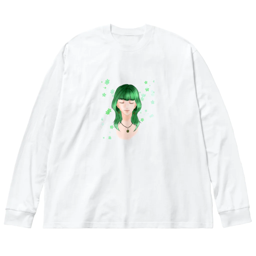 hwish_88のうぃちゃん ビッグシルエットロングスリーブTシャツ