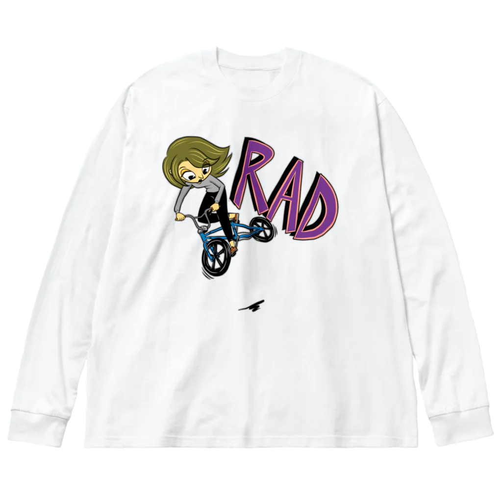 nidan-illustrationの"RAD" 1 ビッグシルエットロングスリーブTシャツ