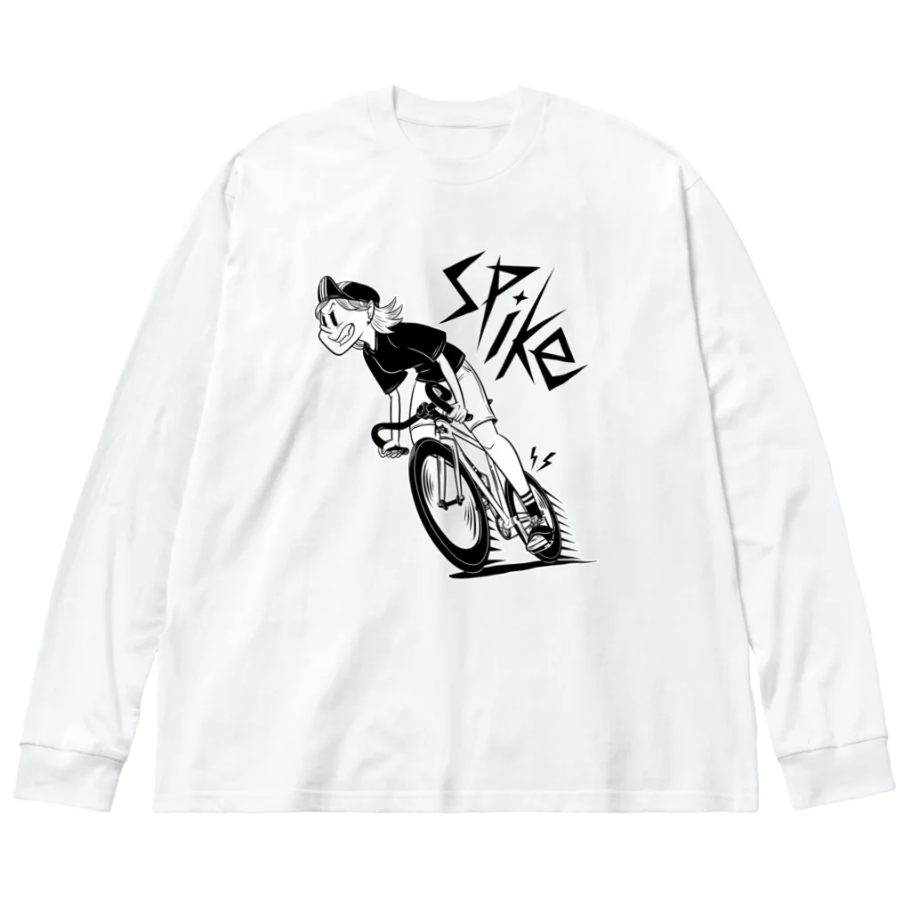 nidan-illustrationの"SPIKE" Big Long Sleeve T-Shirt