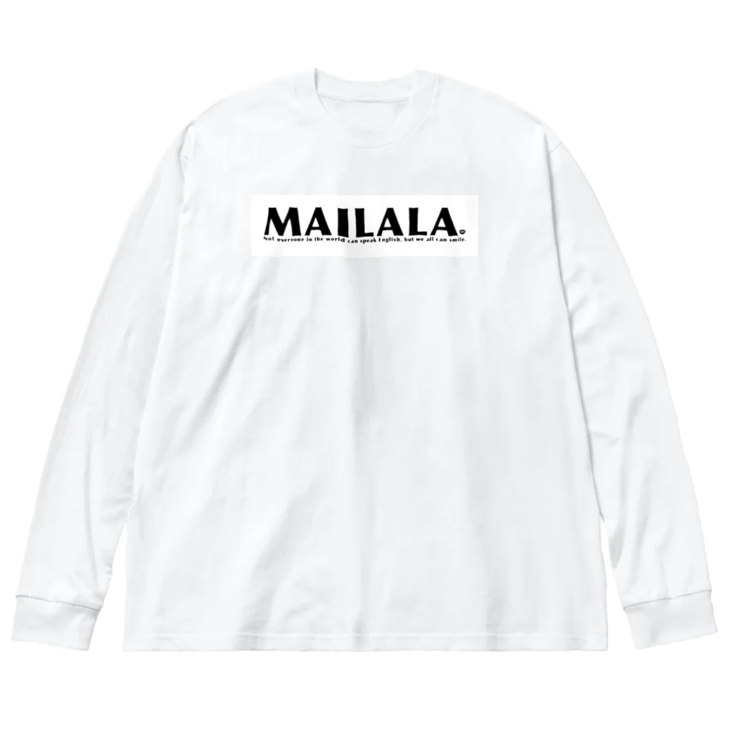 Mailalaのシンプルロゴ ビッグシルエットロングスリーブTシャツ