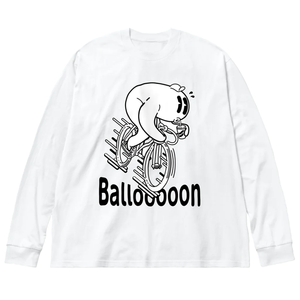 nidan-illustrationの"Ballooooon" #1 ビッグシルエットロングスリーブTシャツ