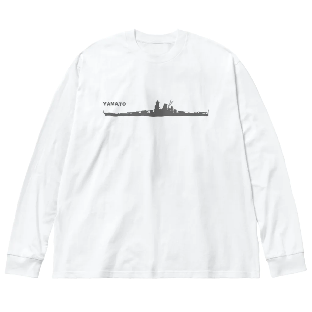 puikkoの軍艦　大和（グレー） Big Long Sleeve T-Shirt