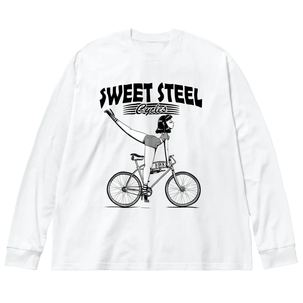 nidan-illustrationの"SWEET STEEL Cycles" #1 Big Long Sleeve T-Shirt