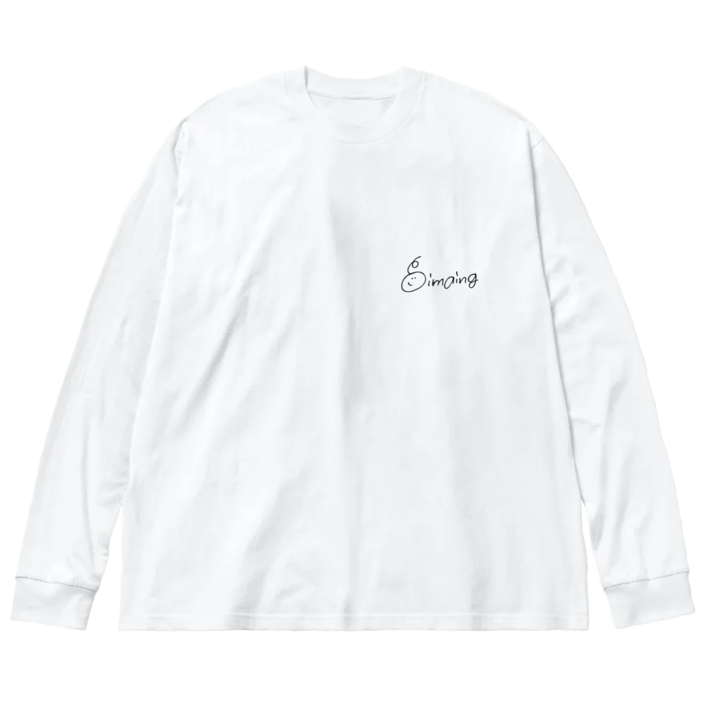 imaingのたまごくんロンT ビッグシルエットロングスリーブTシャツ