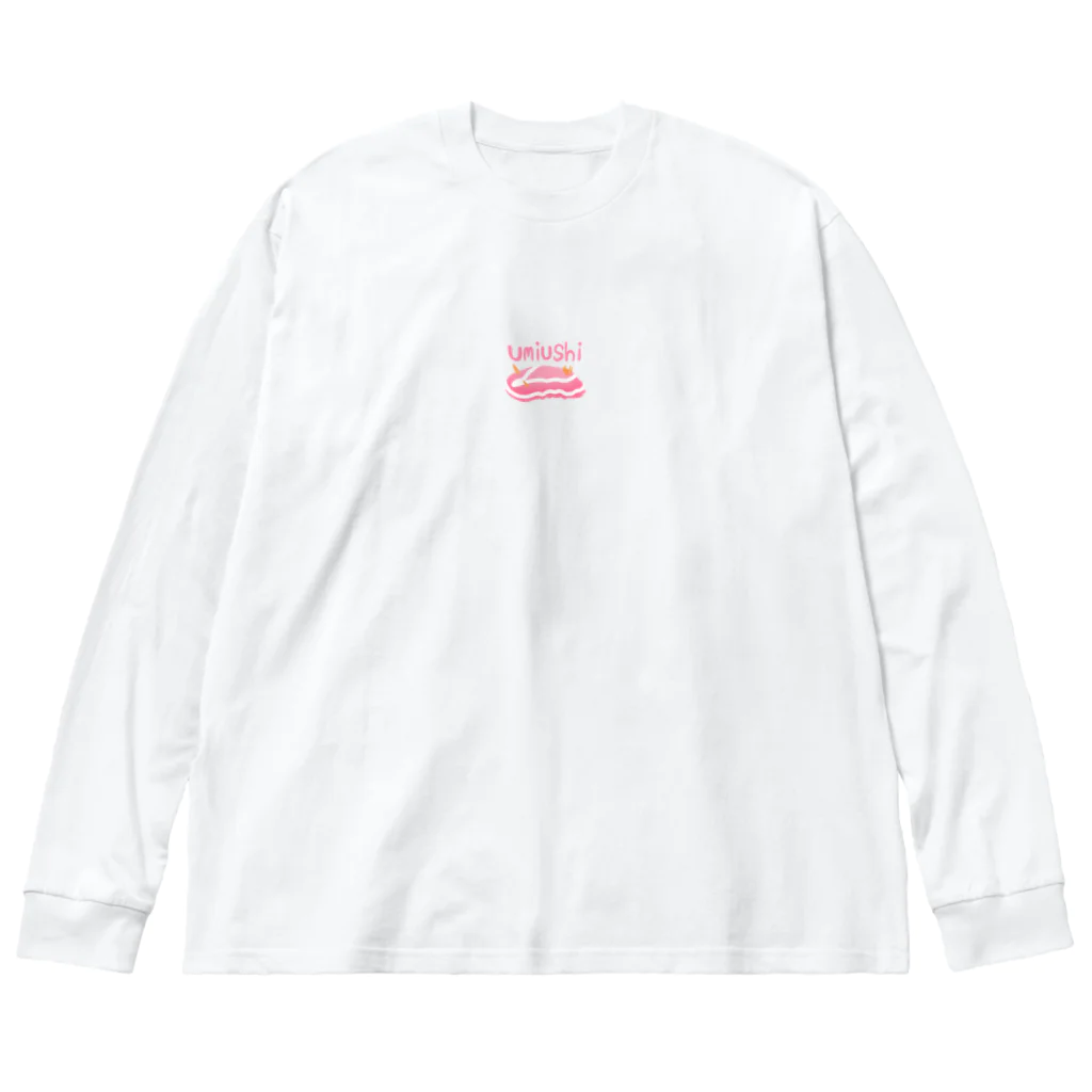 yukijiのシロタスキウミウシ ビッグシルエットロングスリーブTシャツ