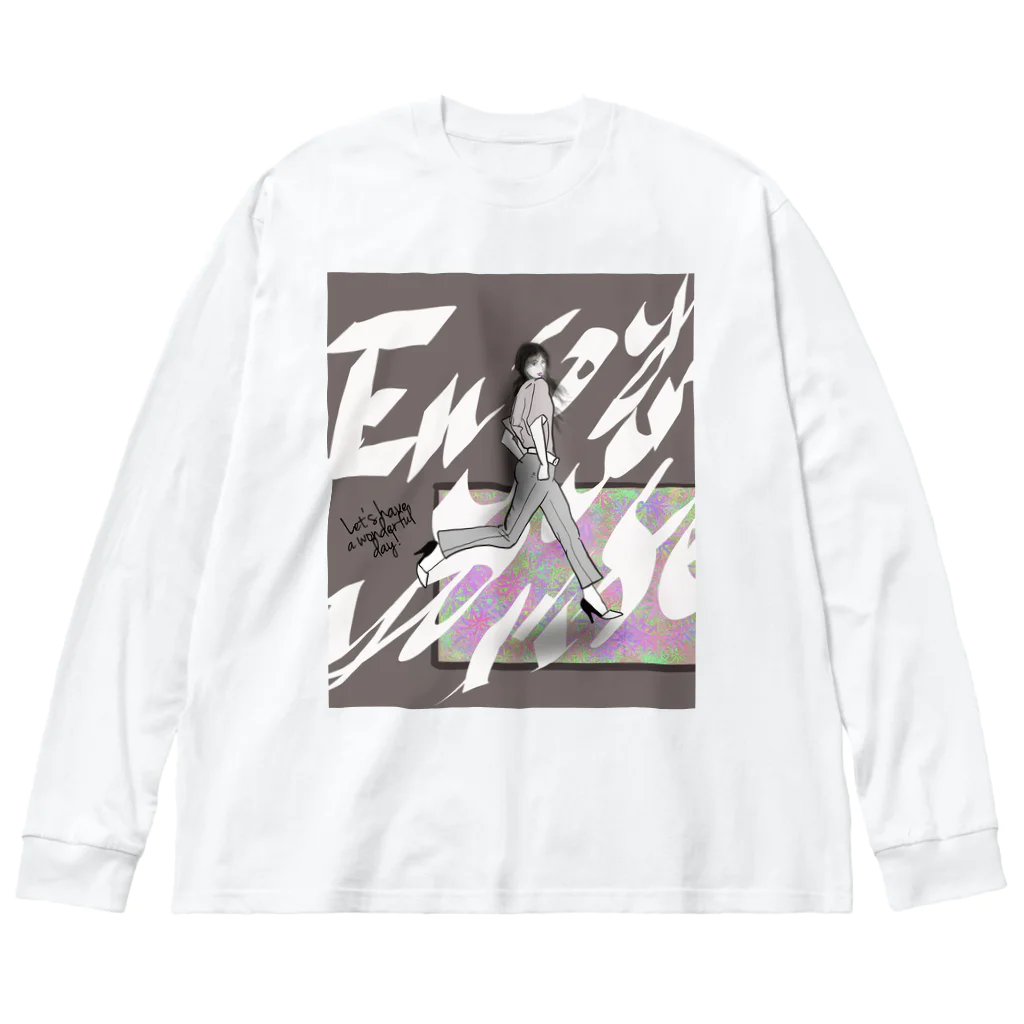 Let's have a wonderful day!のLet’s have a wonderful day! Big Long Sleeve T-Shirt