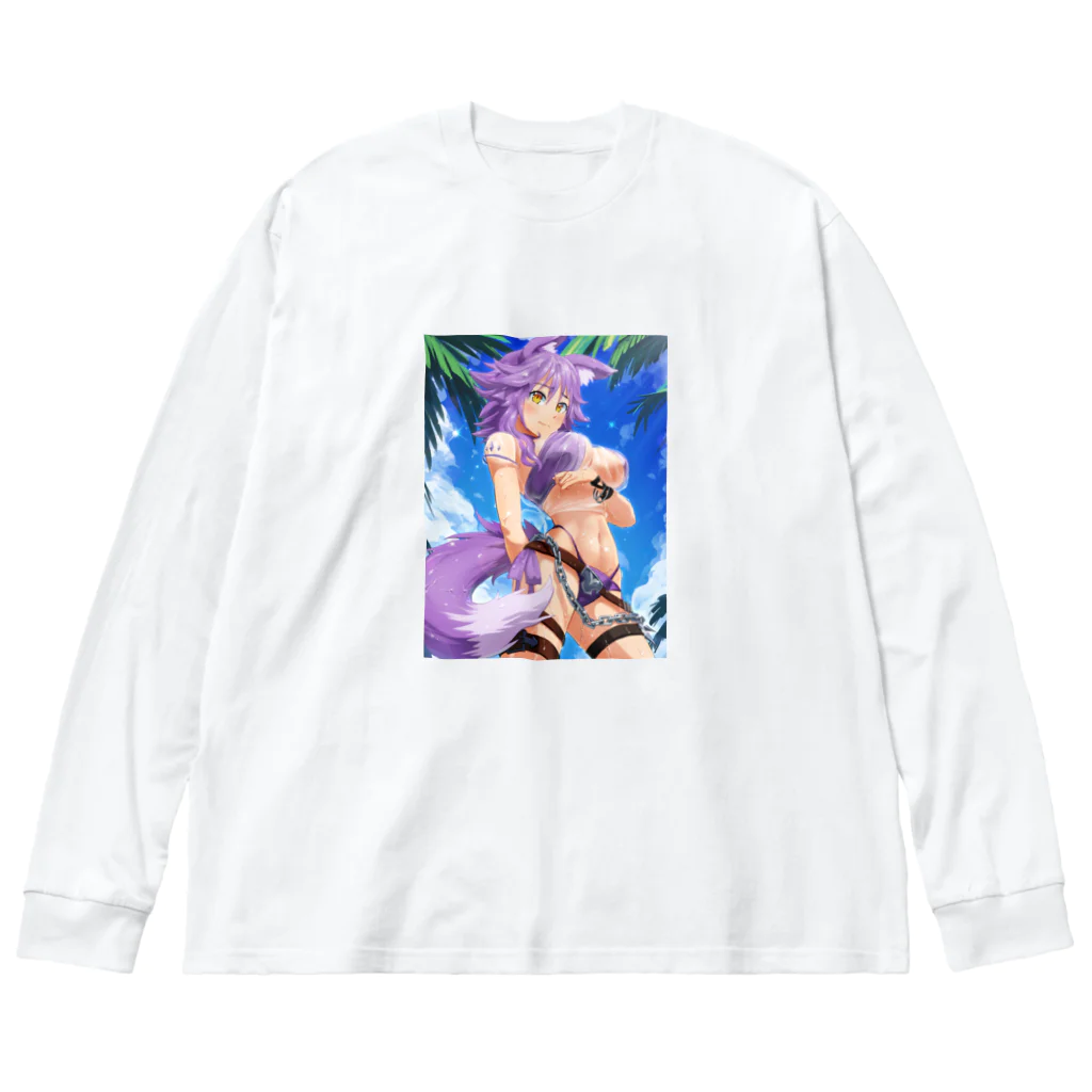 kanabiのPrincess Connect: Swimsuit Makoto Big Long Sleeve T-Shirt