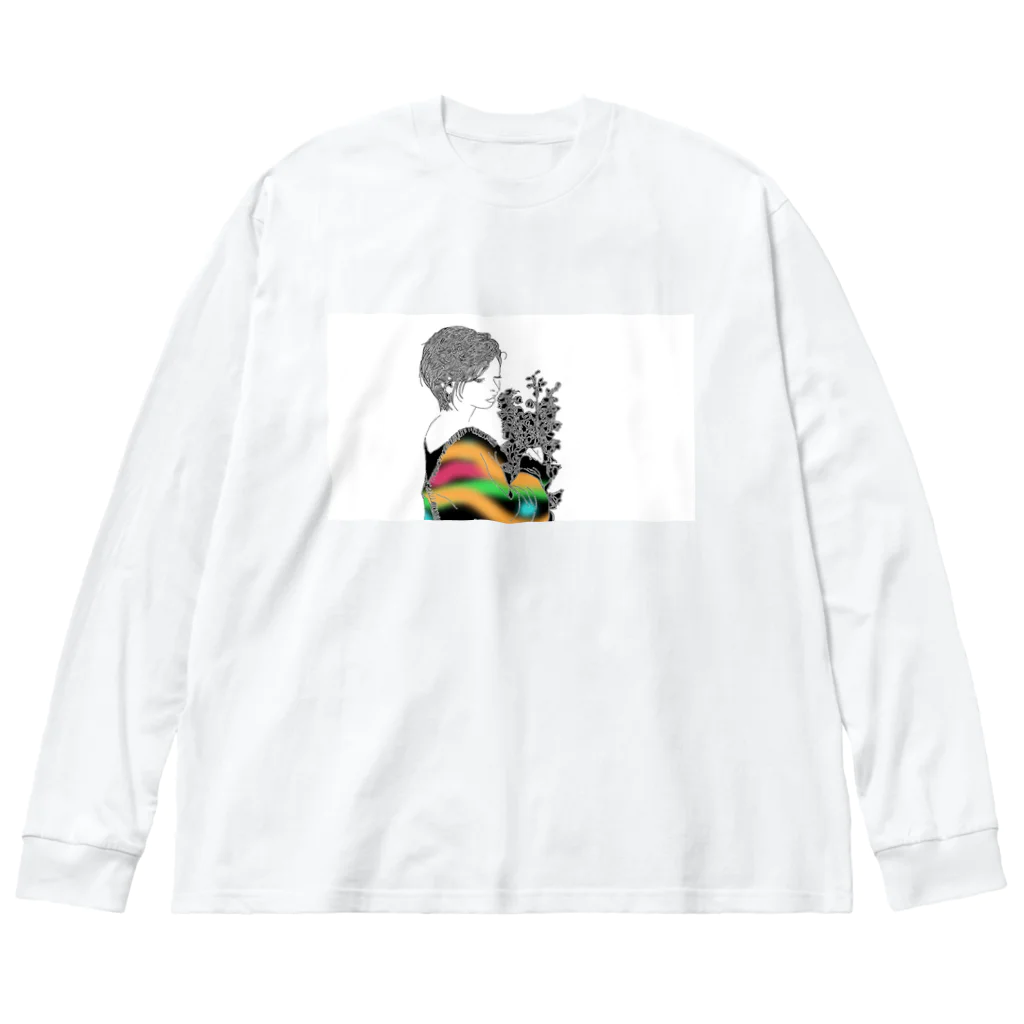 🧩ぇるもぁ_Gの華 ビッグシルエットロングスリーブTシャツ